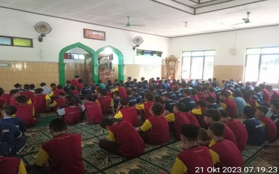 Pembacaan Sholawat MTsN 9 Boyolali Sabtu 21 Oktober 2023 dalam rangka memperingati Hari Santri 2023